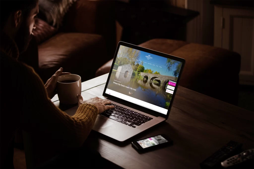 We Are Kaizen Crowne Plaza website on a laptop