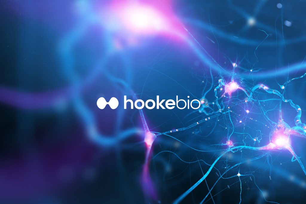 We Are Kaizen Hookebio logo deisgn with a scientific background design