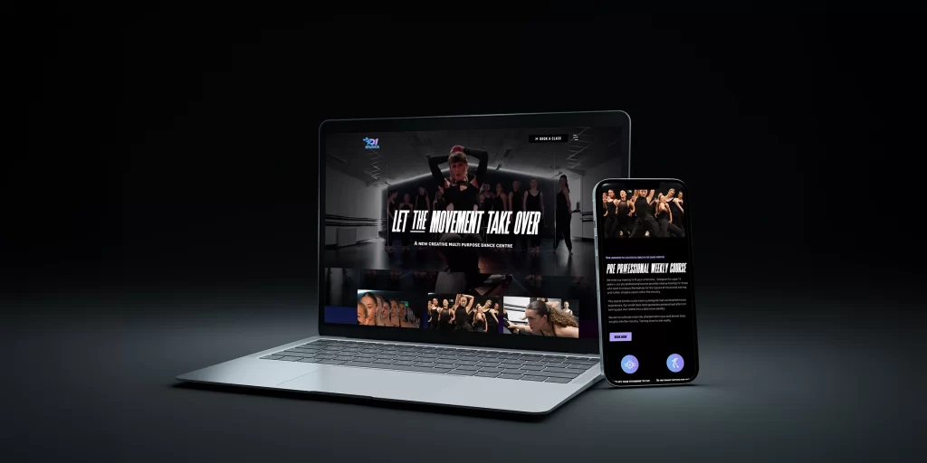 We Are Kaizen DI Studios website page showing on laptop and mobile